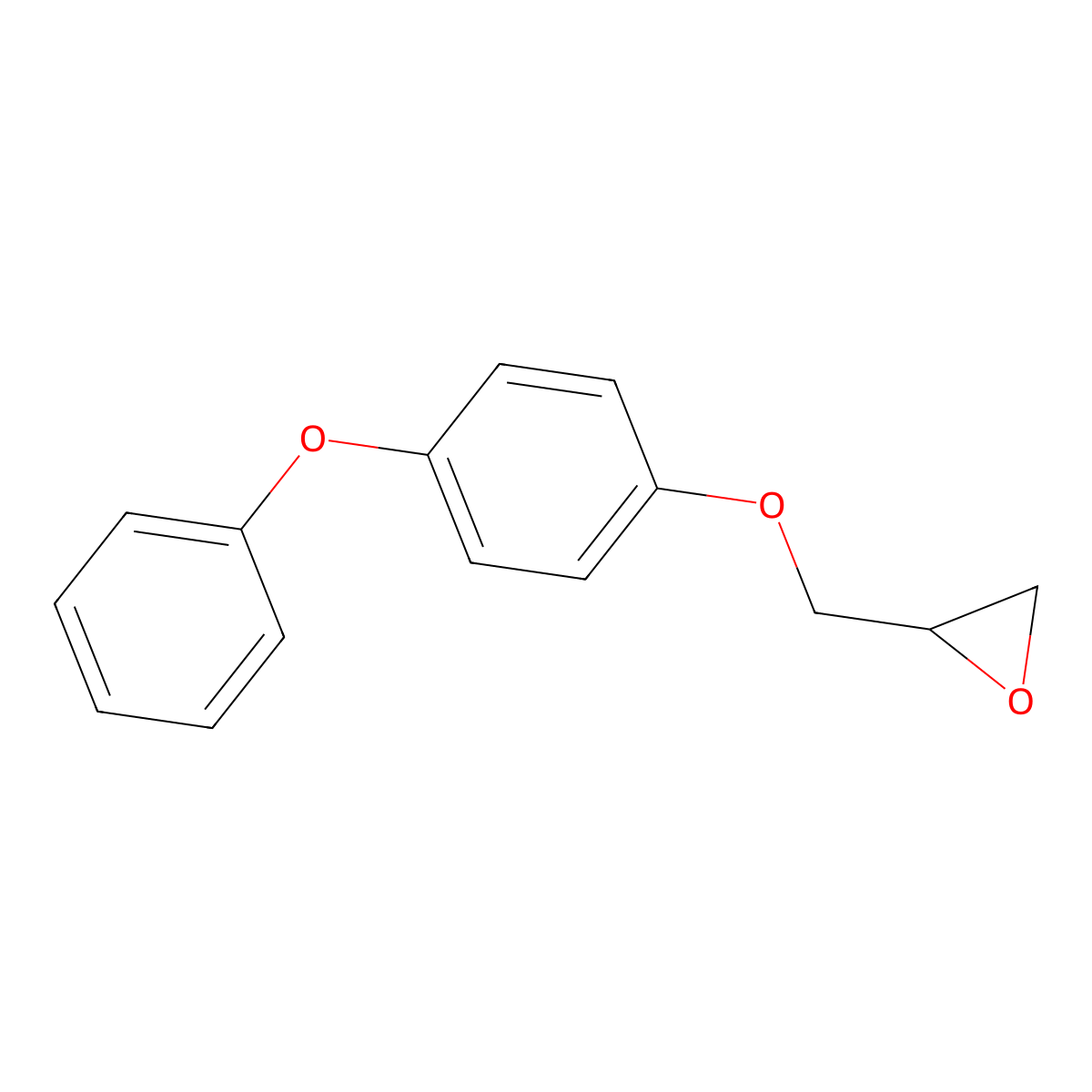 2-[(4-Phenoxyphenoxy)methyl]oxirane molecular structure, CAS 84267-54-9