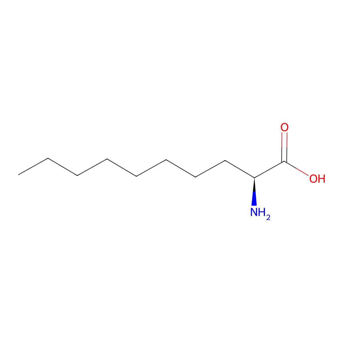 (S)-2-Aminodecanoic acid molecular structure, CAS 84277-81-6