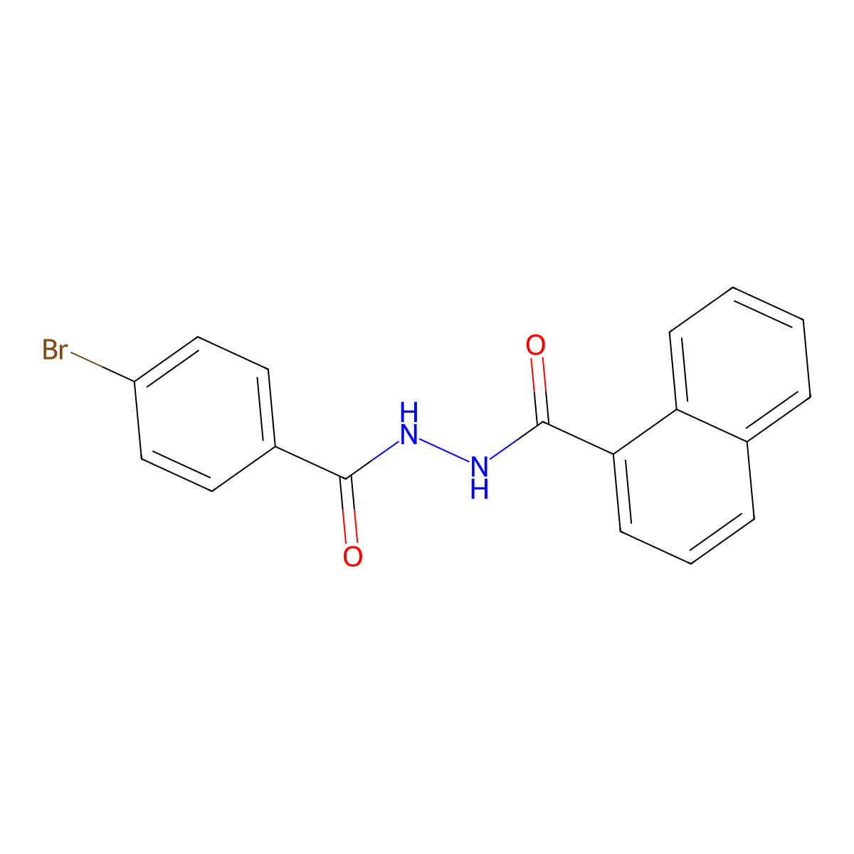 2'-(4-Bromobenzoyl)-1-naphthohydrazide molecular structure, CAS 84282-40-6