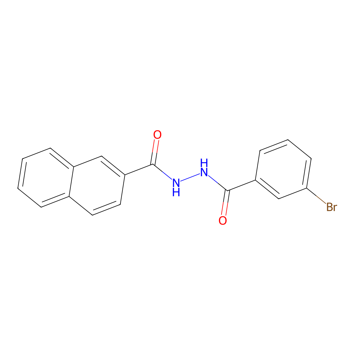 2'-(3-Bromobenzoyl)-2-naphthohydrazide molecular structure, CAS 84282-41-7