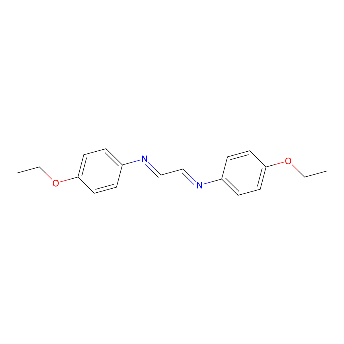 N,N'-Bis(4-ethoxyphenyl)-1,4-diazabutadiene molecular structure, CAS 84289-11-2