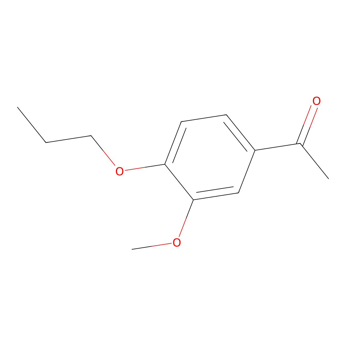 1-(3-Methoxy-4-propoxyphenyl)ethan-1-one molecular structure, CAS 84290-14-2