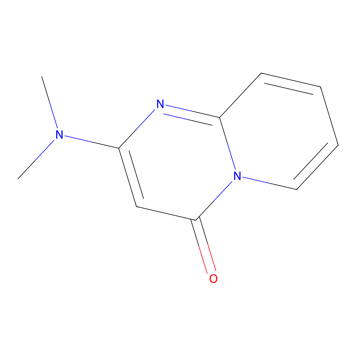 2-(Dimethylamino)-4H-pyrido[1,2-a]pyrimidin-4-one molecular structure, CAS 84292-17-1