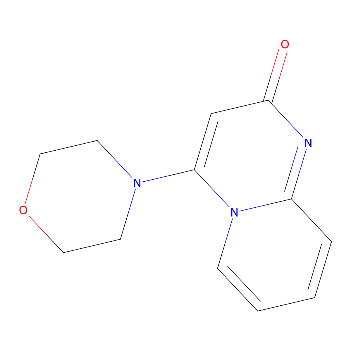 4-Morpholin-4-yl-2H-pyrido(1,2-a)pyrimidin-2-one molecular structure, CAS 84292-31-9