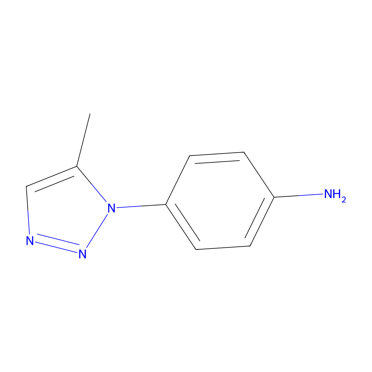 4-(5-Methyl-1H-1,2,3-triazol-1-yl)aniline molecular structure, CAS 84292-45-5