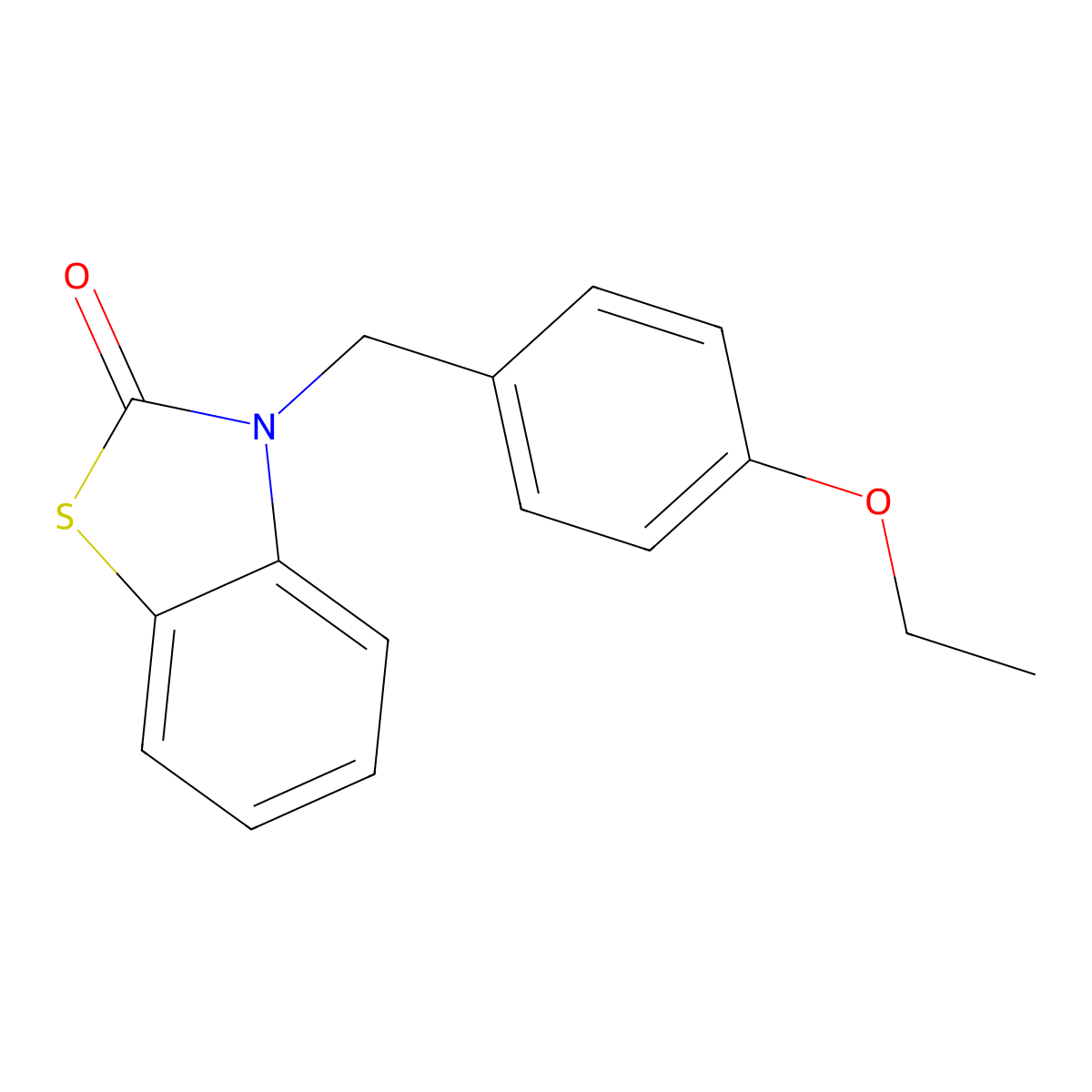 3-(4-Ethoxy-benzyl)-3H-benzothiazol-2-one molecular structure, CAS 842957-17-9