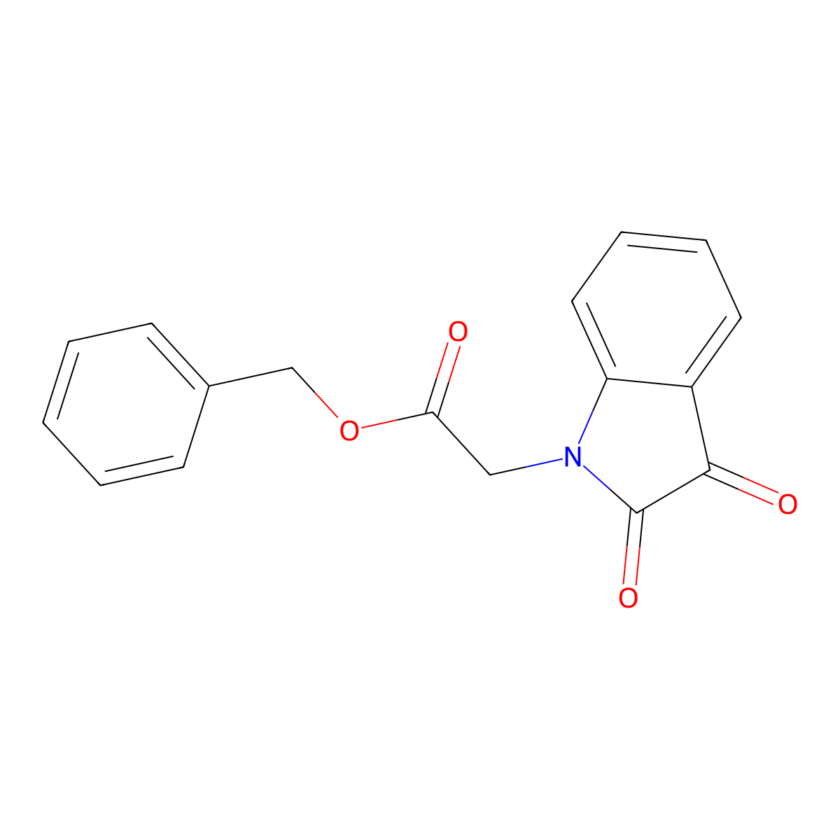Benzyl 2-(2,3-dioxoindol-1-yl)acetate molecular structure, CAS 842957-60-2