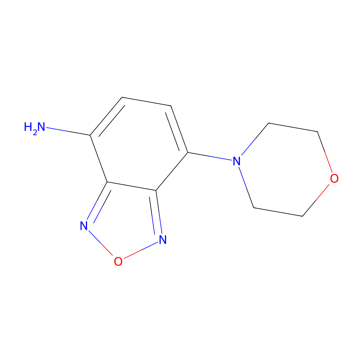 7-(Morpholin-4-yl)-2,1,3-benzoxadiazol-4-amine molecular structure, CAS 842964-18-5