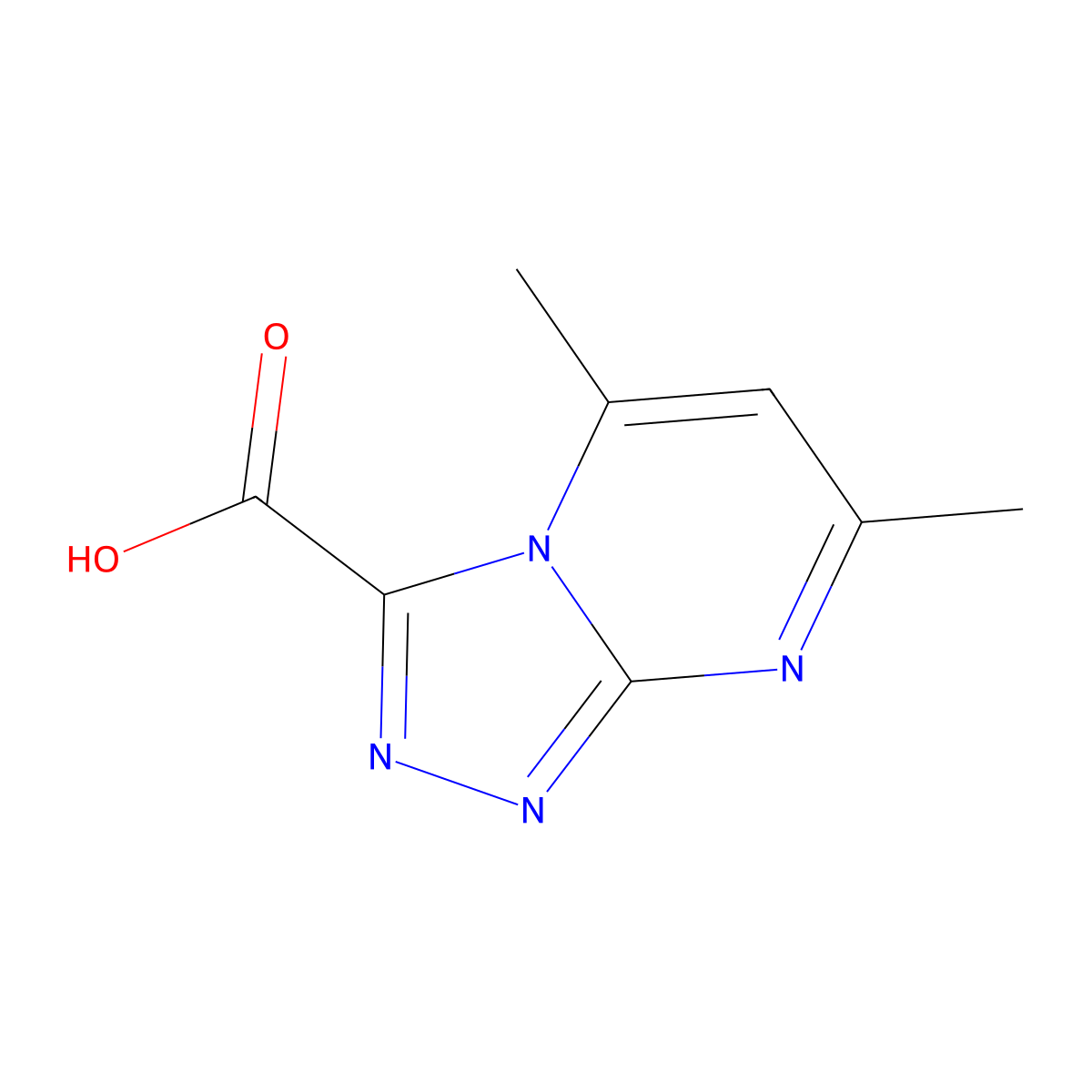 5,7-Dimethyl(1,2,4)Triazolo(4,3-A)Pyrimidine-3-Carboxylic Acid molecular structure, CAS 842972-32-1