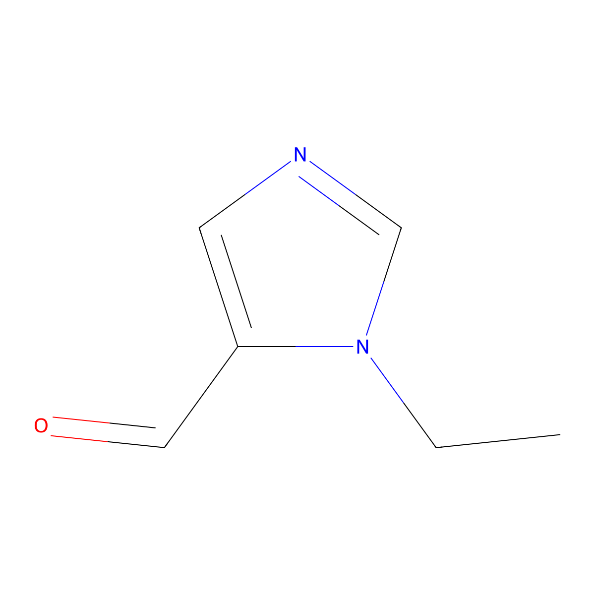 1-ethyl-1H-imidazole-5-carbaldehyde molecular structure, CAS 842972-42-3