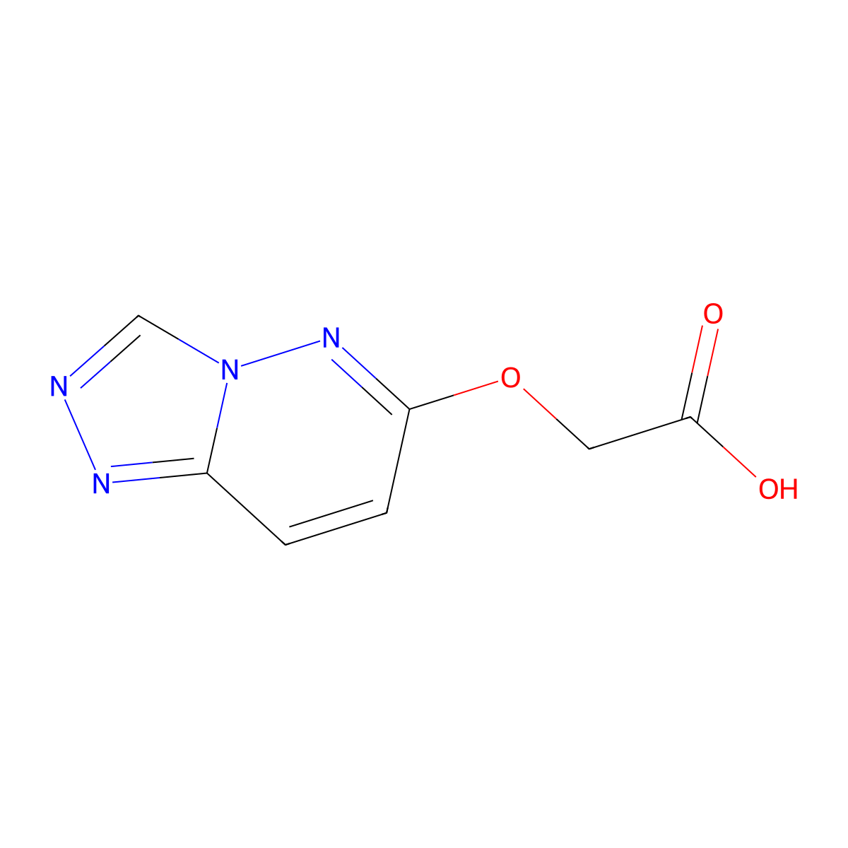 ([1,2,4]Triazolo[4,3-b]pyridazin-6-yloxy)acetic acid molecular structure, CAS 842972-47-8