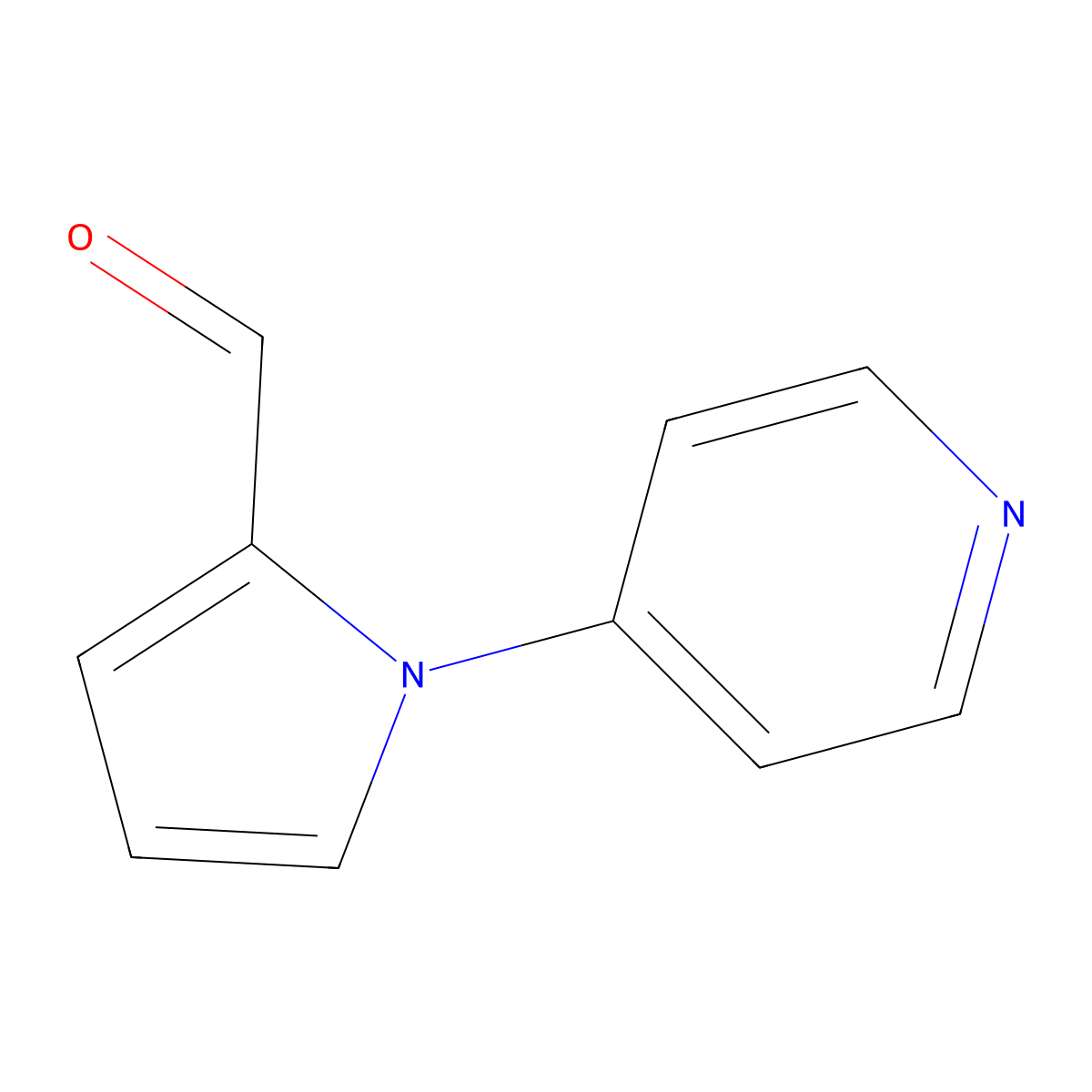 1-Pyridin-4-yl-1H-pyrrole-2-carbaldehyde molecular structure, CAS 842972-67-2