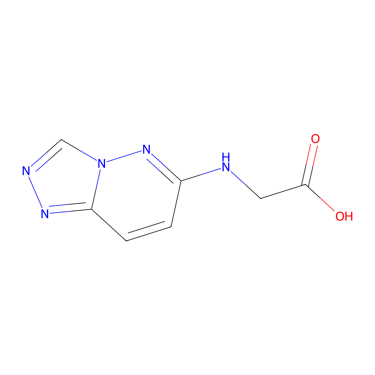 ([1,2,4]Triazolo[4,3-b]pyridazin-6-ylamino)-acetic acid molecular structure, CAS 842973-21-1