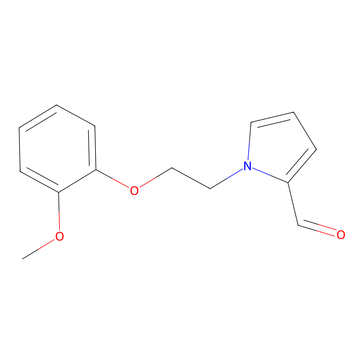 1-[2-(2-Methoxy-phenoxy)-ethyl]-1H-pyrrole-2-carbaldehyde molecular structure, CAS 842973-48-2