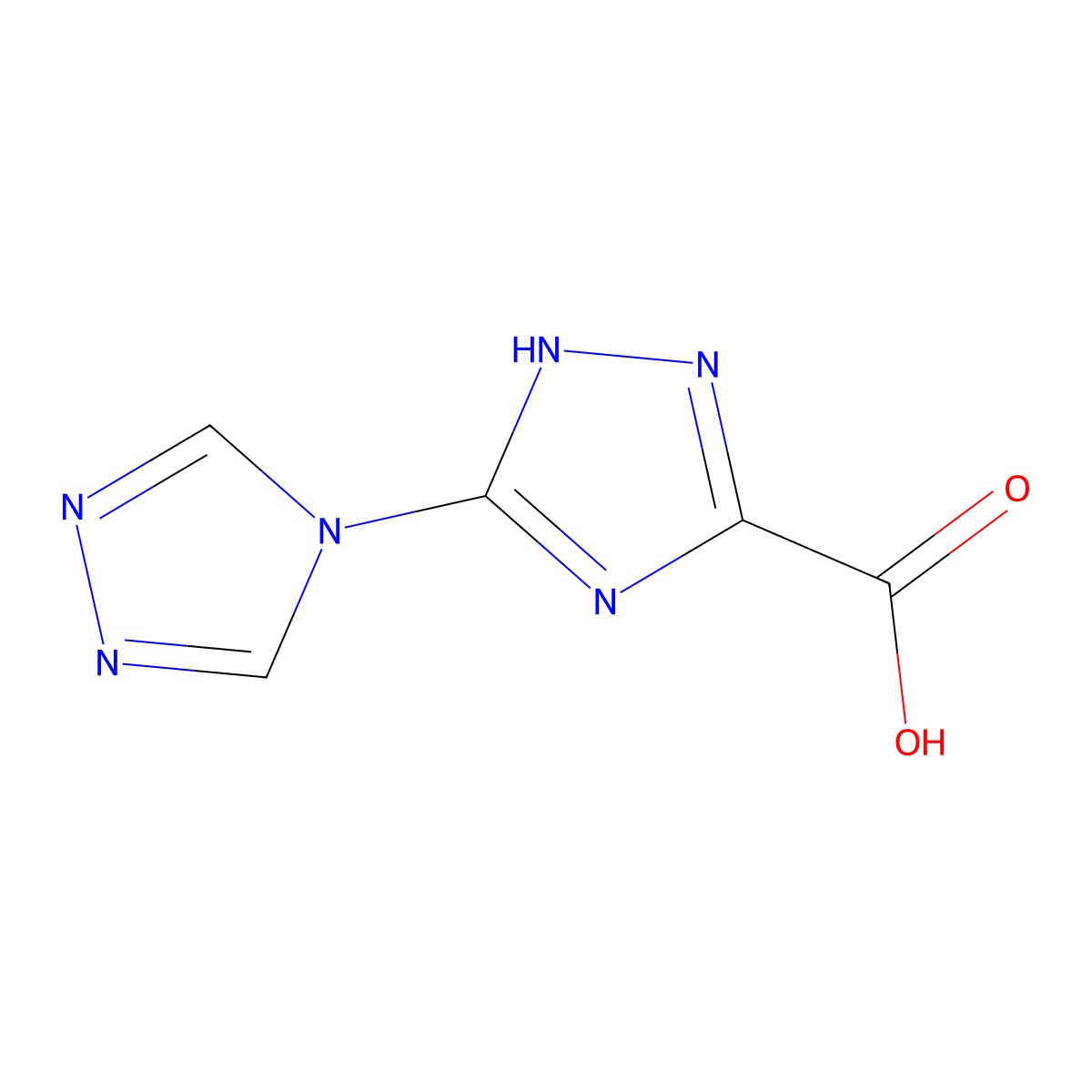 2H-3,4'-Bi-1,2,4-triazole-5-carboxylic acid molecular structure, CAS 842977-15-5