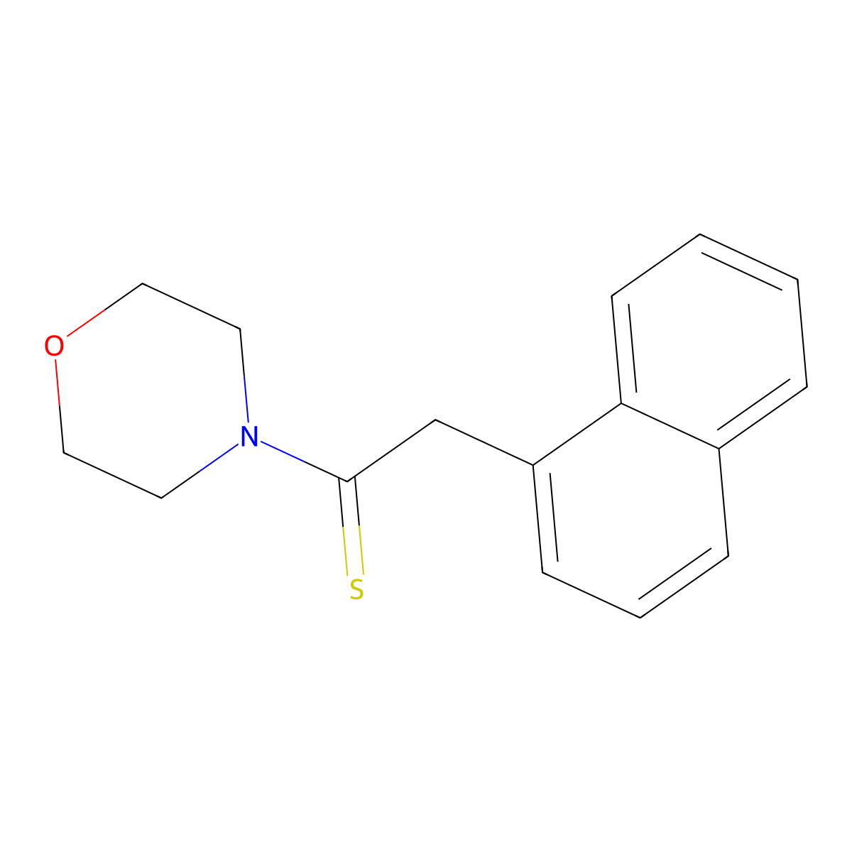 Morpholine, 4-[2-(1-naphthalenyl)-1-thioxoethyl]- molecular structure, CAS 84300-72-1
