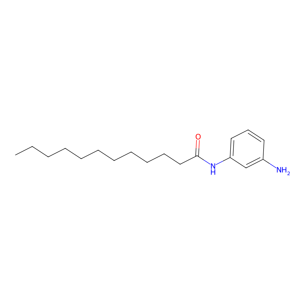 N-(3-aminophenyl)dodecanamide molecular structure, CAS 84312-02-7
