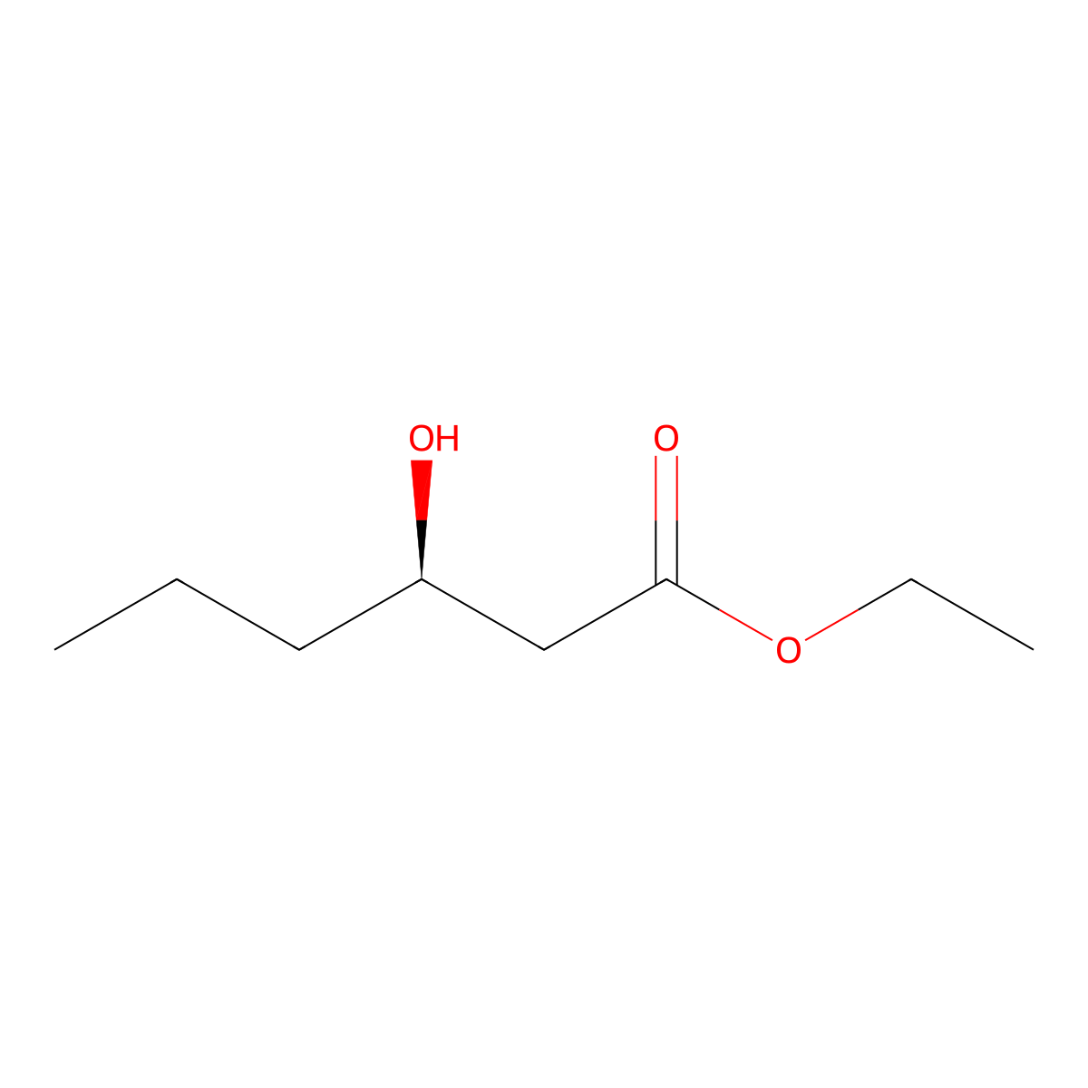 Ethyl (R)-3-hydroxyhexanoate molecular structure, CAS 84314-29-4