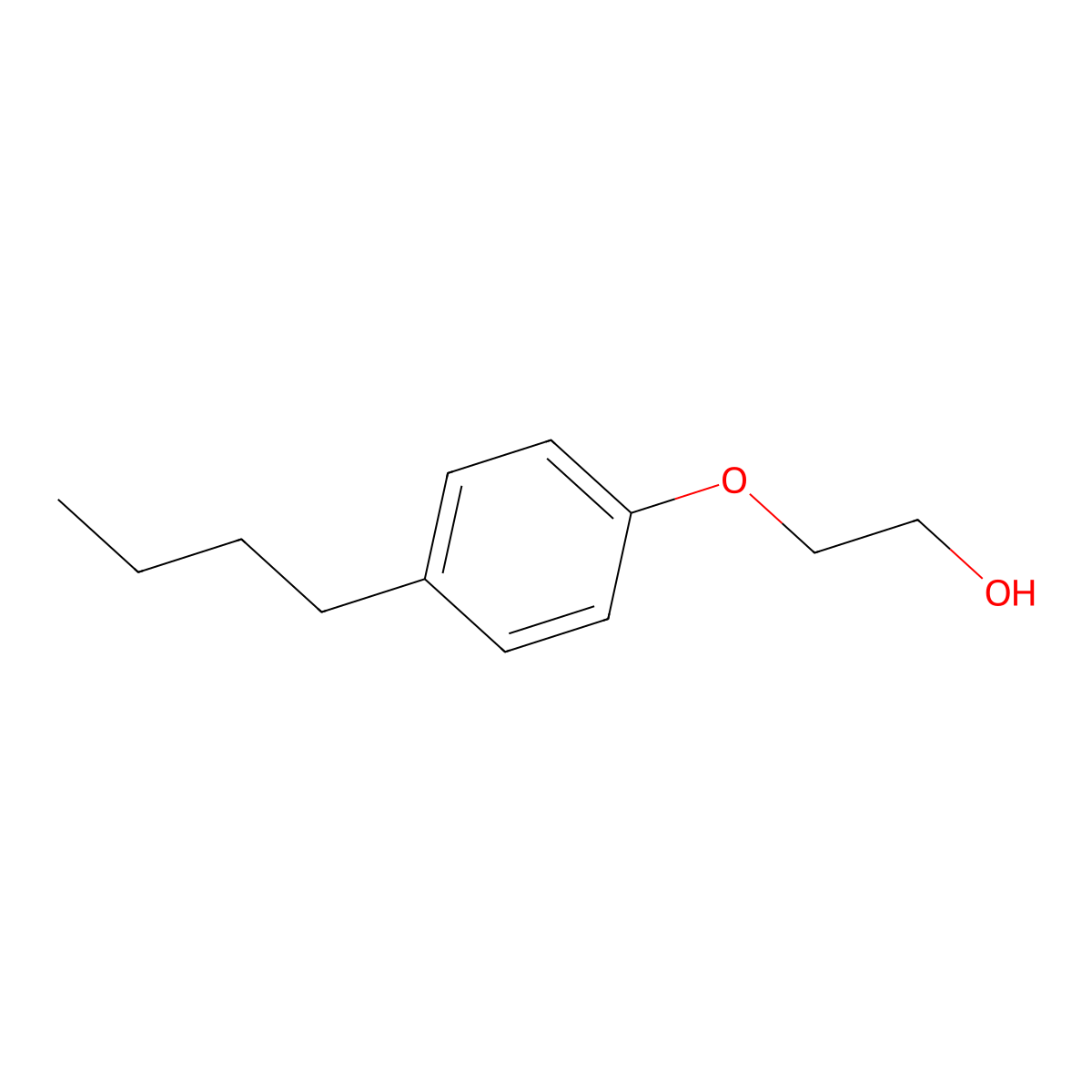 2-(4-Butylphenoxy)ethanol molecular structure, CAS 84320-88-7