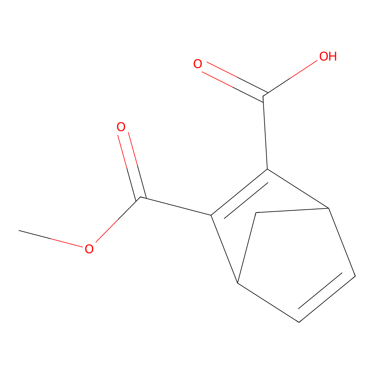 3-(Methoxycarbonyl)bicyclo[2.2.1]hepta-2,5-diene-2-carboxylic acid molecular structure, CAS 84328-14-3