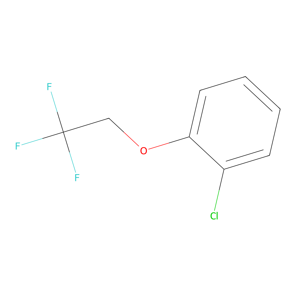1-Chloro-2-(2,2,2-trifluoroethoxy)benzene molecular structure, CAS 84328-68-7