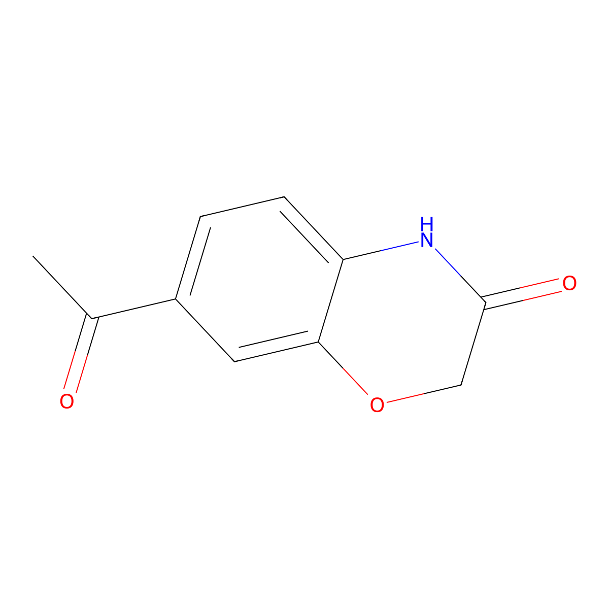 2H-1,4-Benzoxazin-3(4H)-one, 7-acetyl- molecular structure, CAS 84330-84-7