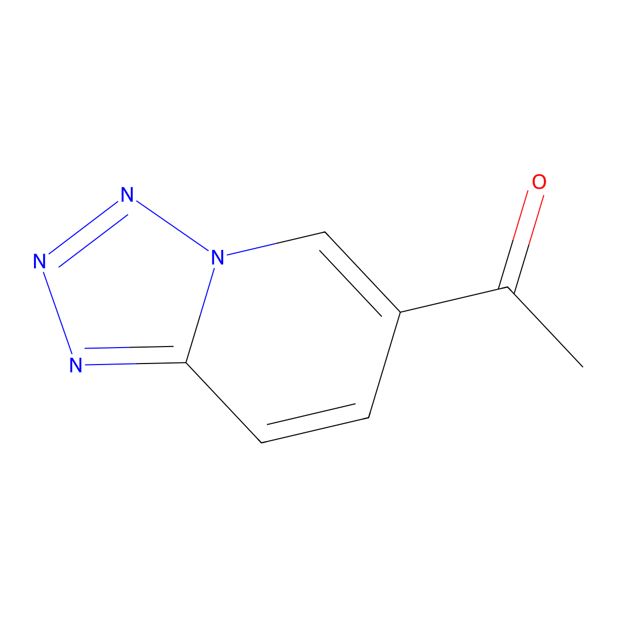 1-(Tetrazolo[1,5-a]pyridin-6-yl)ethanone molecular structure, CAS 84331-01-1