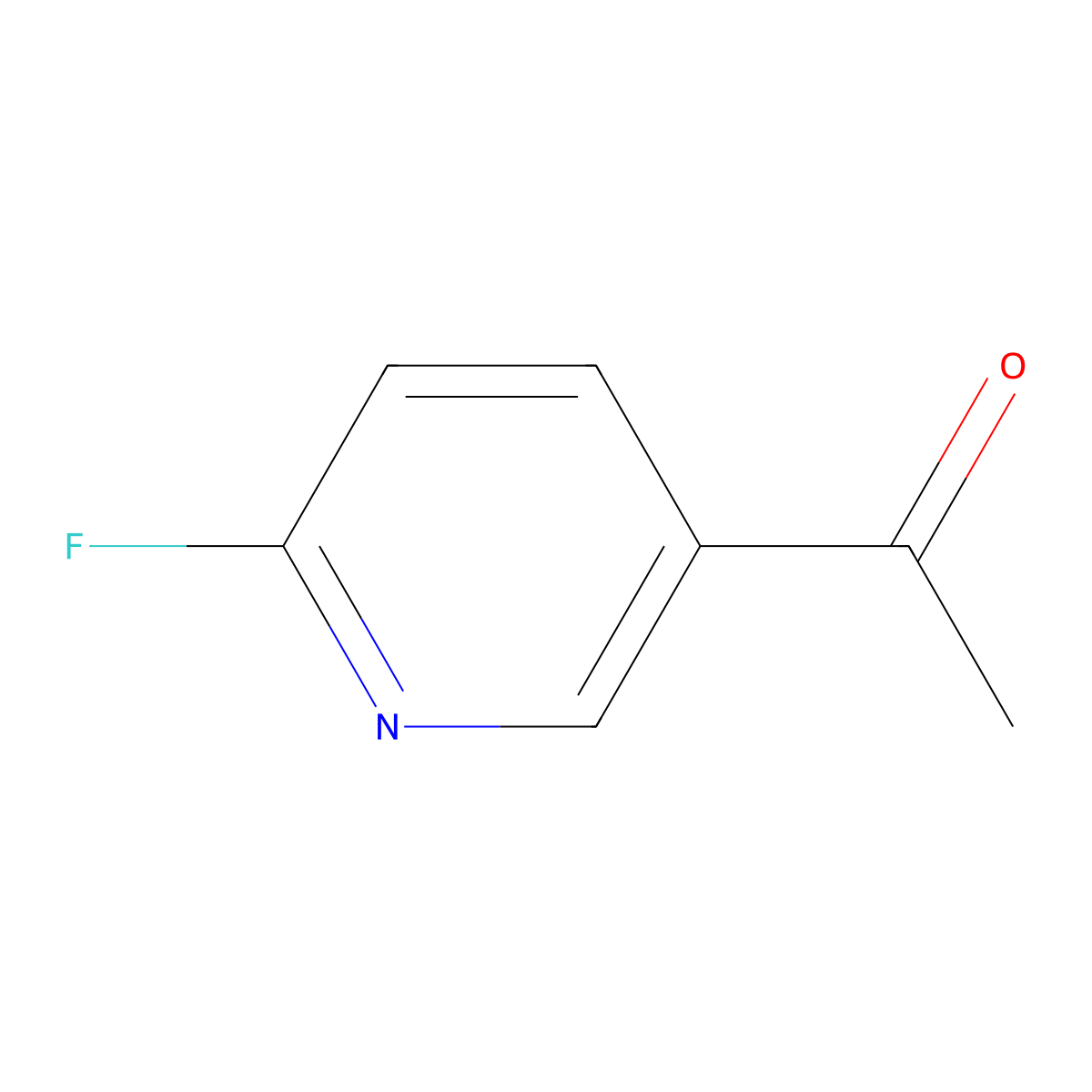 1-(6-Fluoropyridin-3-yl)ethan-1-one molecular structure, CAS 84331-14-6