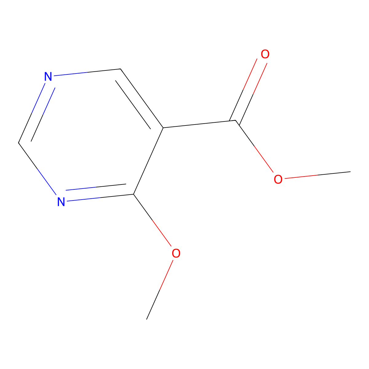 Methyl 4-methoxypyrimidine-5-carboxylate molecular structure, CAS 84332-00-3