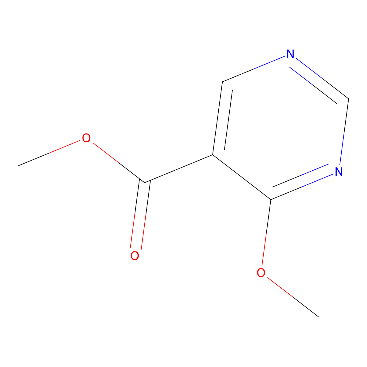 Methyl 4-methoxypyrimidine-5-carboxylate molecular structure, CAS 84332-00-3