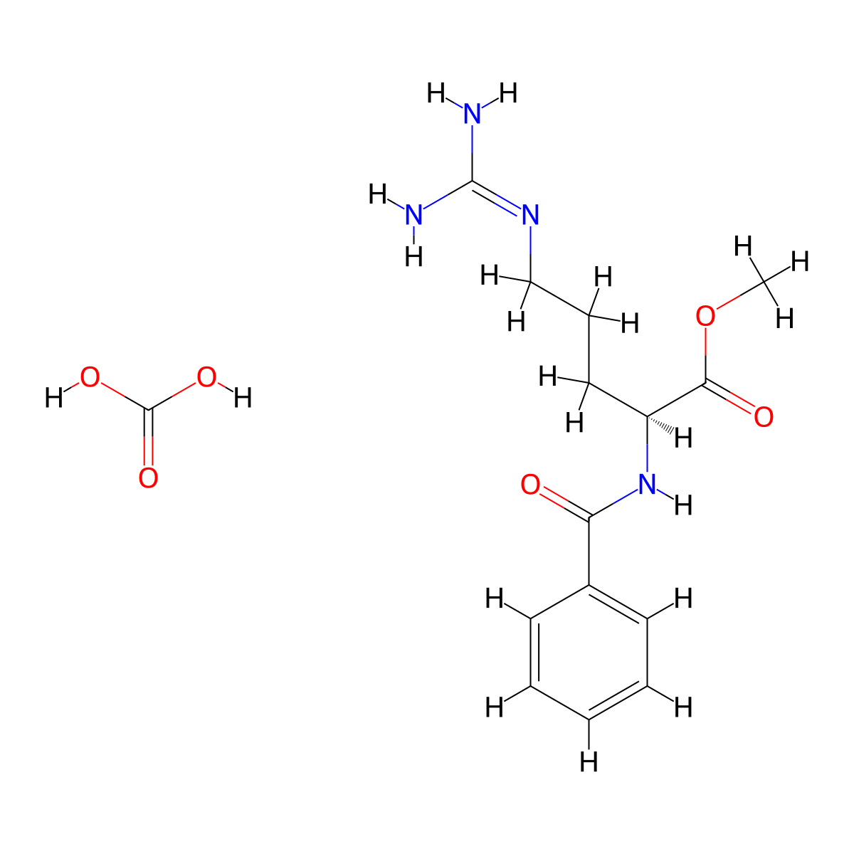 BZ-Arg-ome carbonate salt molecular structure, CAS 84332-93-4