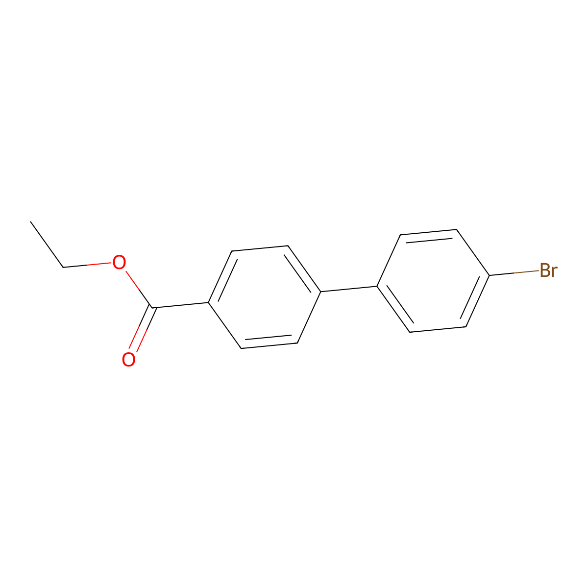 Ethyl 4'-bromo-[1,1'-biphenyl]-4-carboxylate molecular structure, CAS 84337-85-9