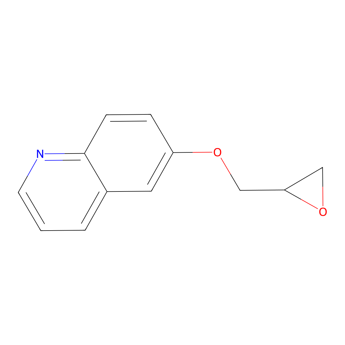 6-[(Oxiran-2-yl)methoxy]quinoline molecular structure, CAS 84344-73-0