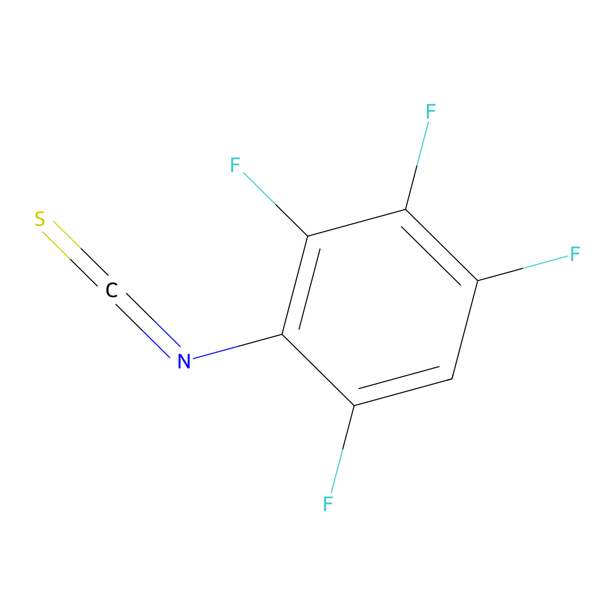 2,3,4,6-Tetrafluorophenyl isothiocyanate molecular structure, CAS 84348-86-7