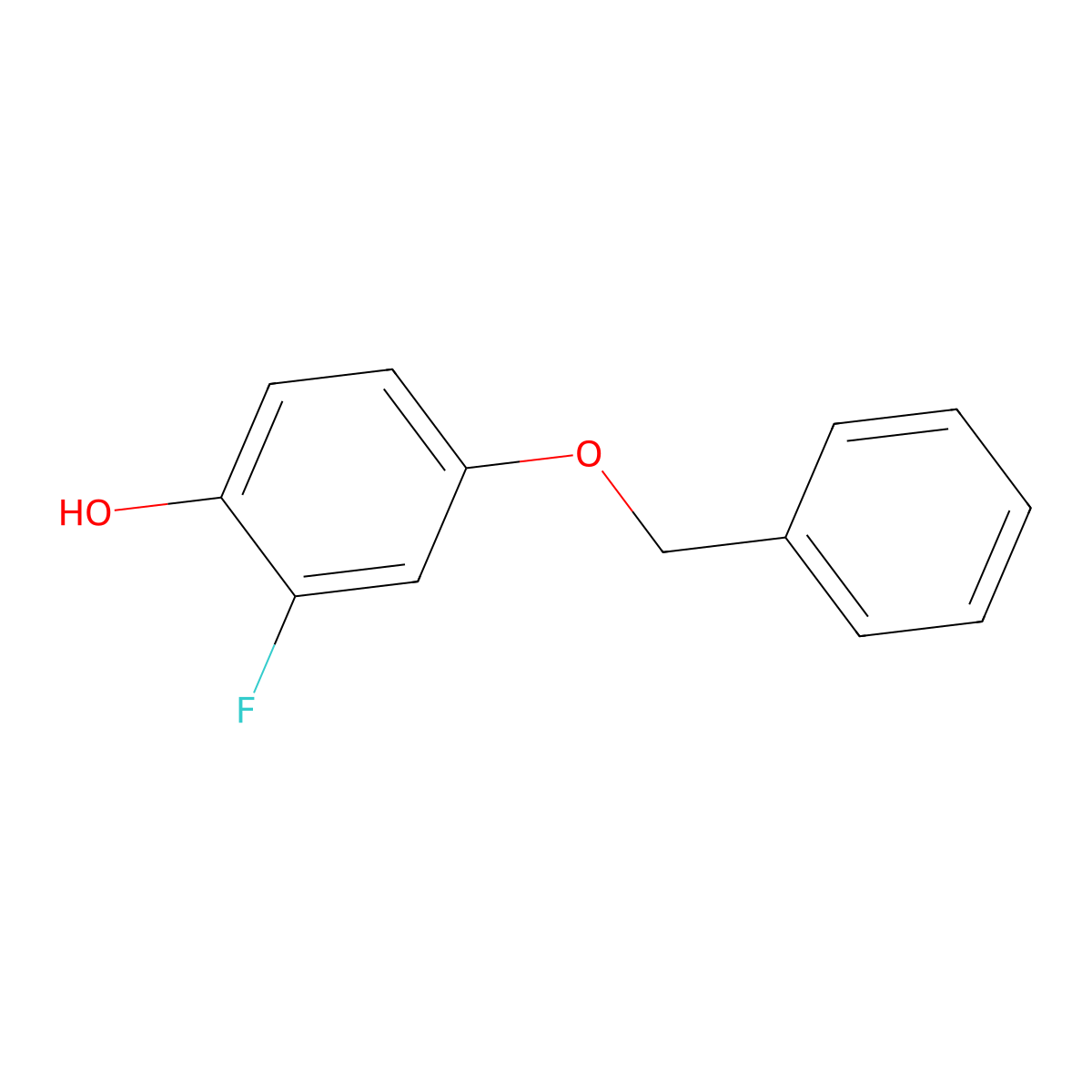 4-(Benzyloxy)-2-fluorophenol molecular structure, CAS 84352-10-3
