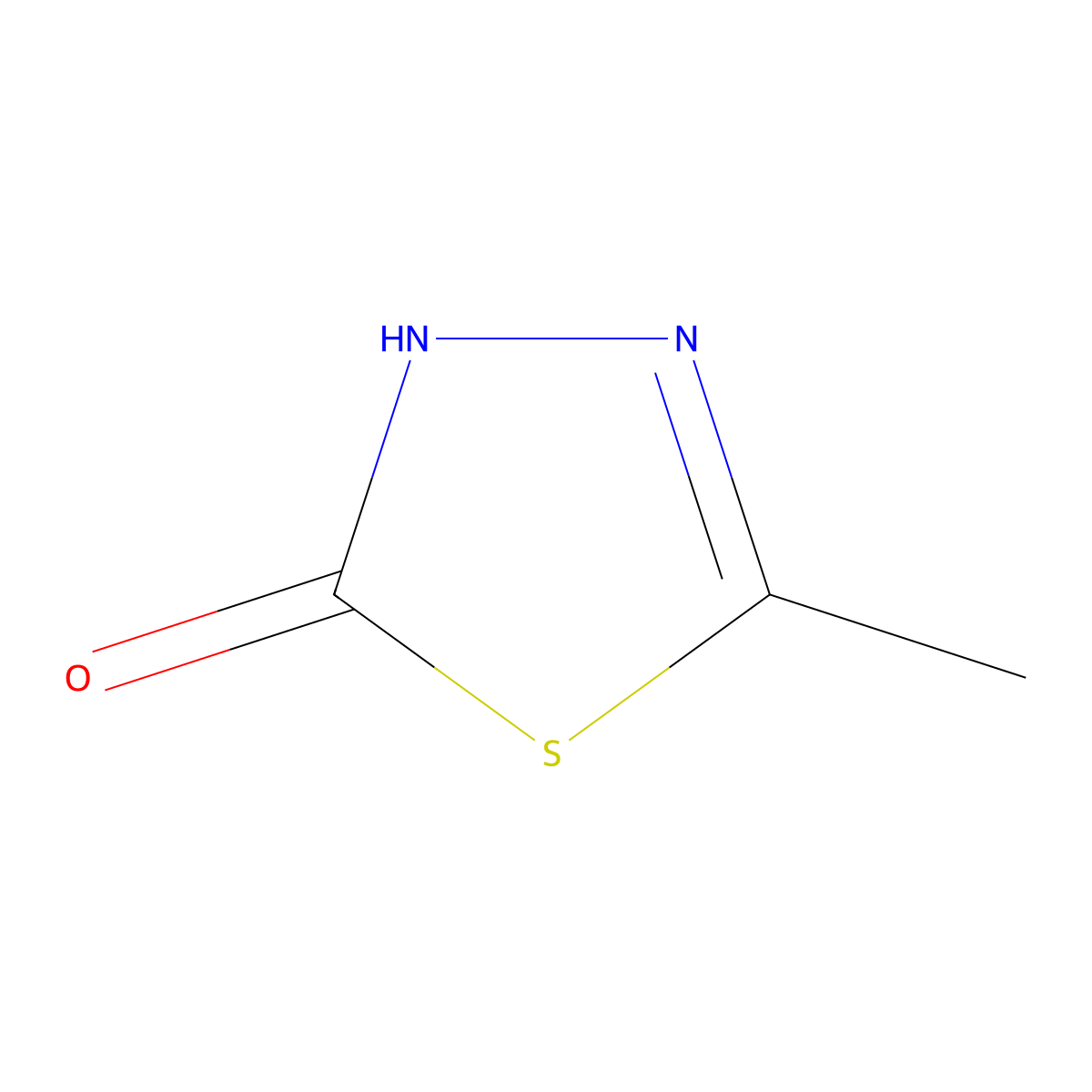 5-Methyl-1,3,4-thiadiazol-2-ol molecular structure, CAS 84352-65-8