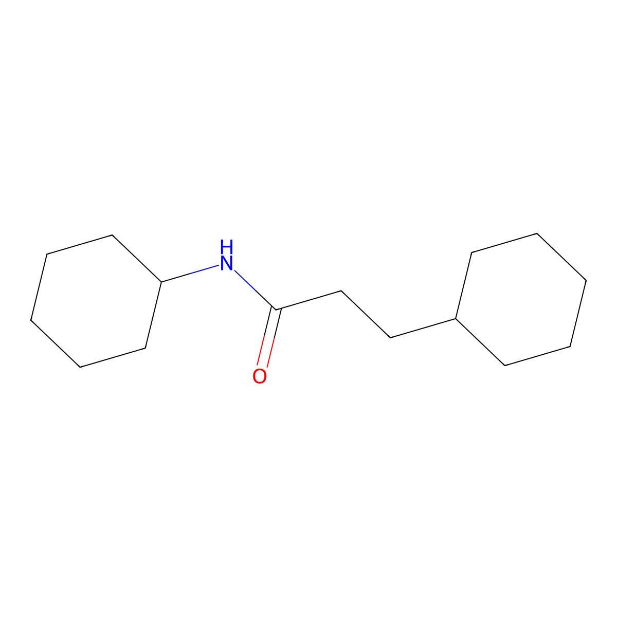 N,3-dicyclohexylpropanamide molecular structure, CAS 84359-57-9