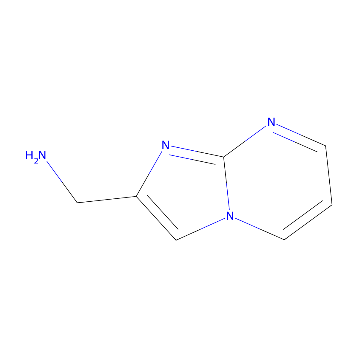 Imidazo[1,2-a]pyrimidin-2-ylmethanamine molecular structure, CAS 843609-02-9