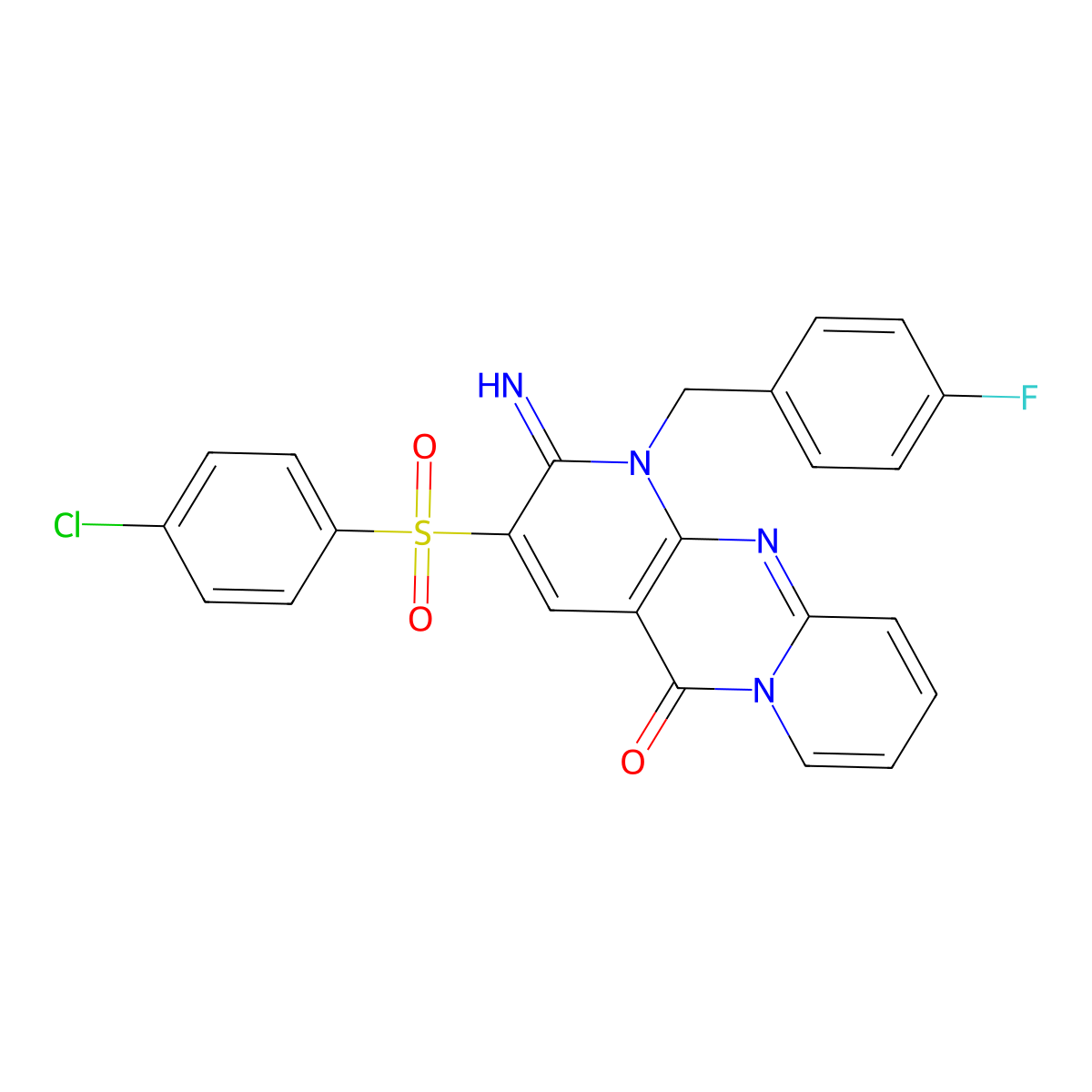 C24H16ClFN4O3S molecular structure, CAS 843626-89-1