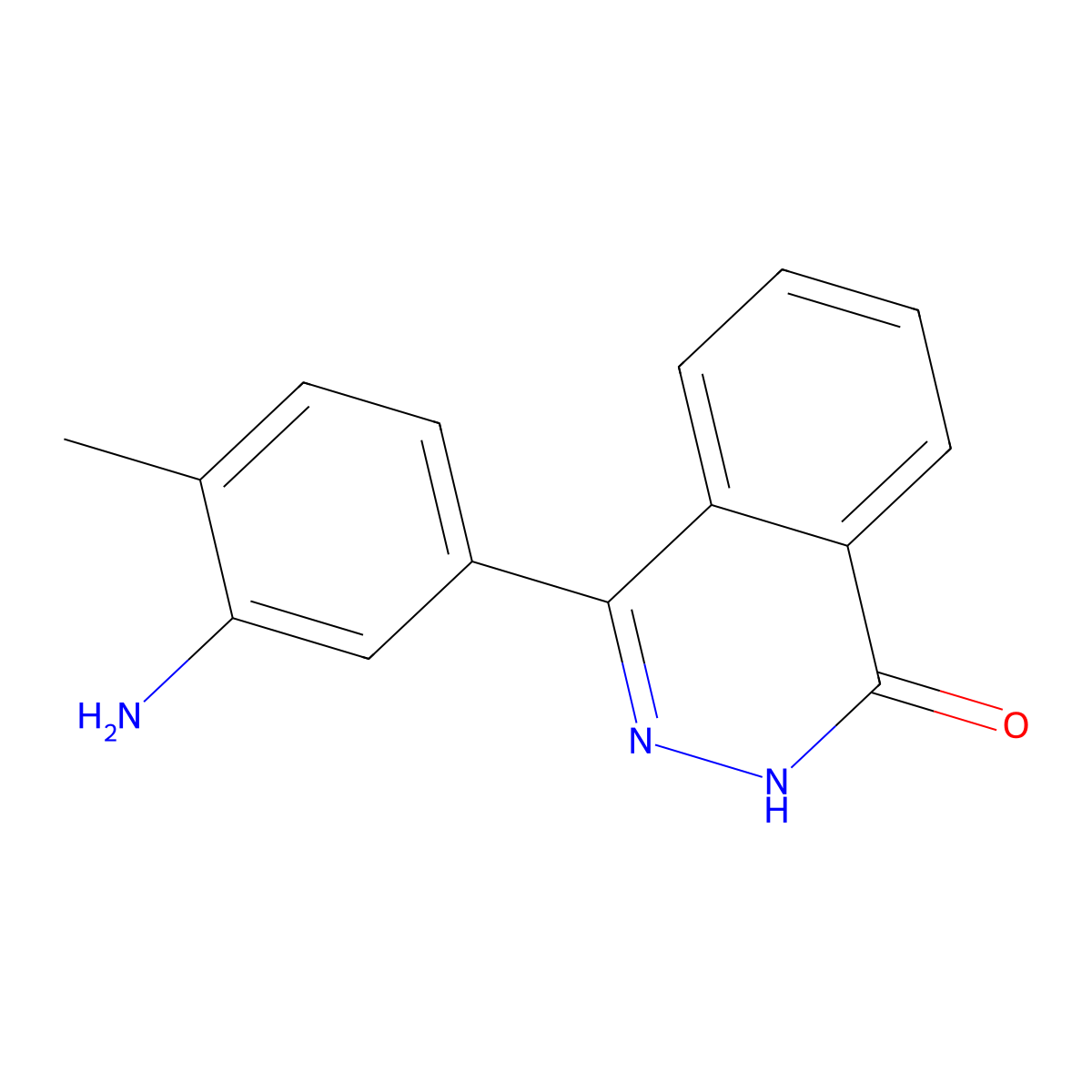 4-(3-amino-4-methylphenyl)-2H-phthalazin-1-one molecular structure, CAS 843638-25-5