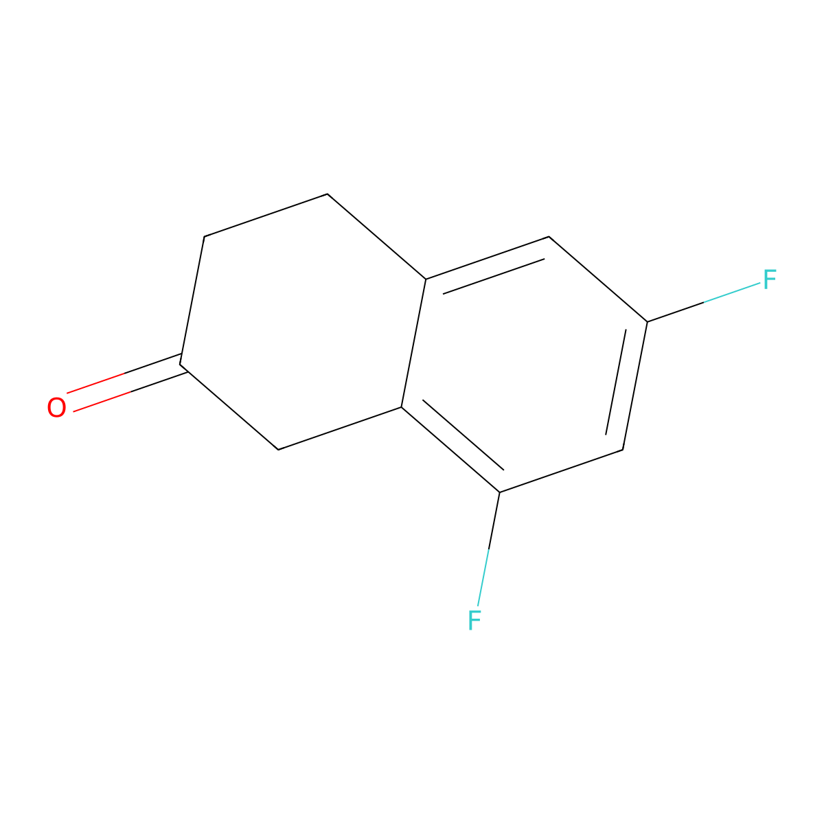6,8-Difluoro-2-tetralone molecular structure, CAS 843644-23-5