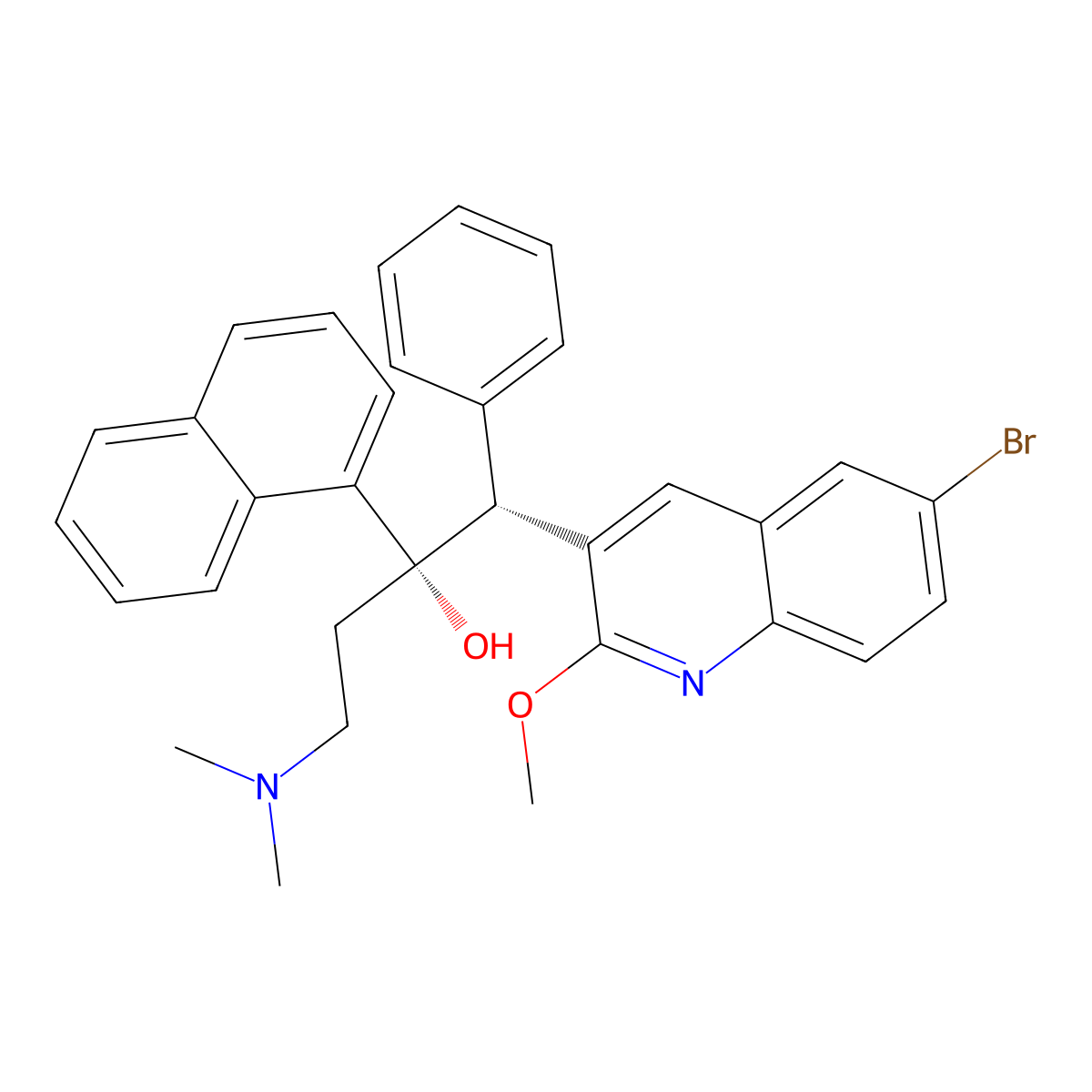 Bedaquiline molecular structure, CAS 843663-66-1