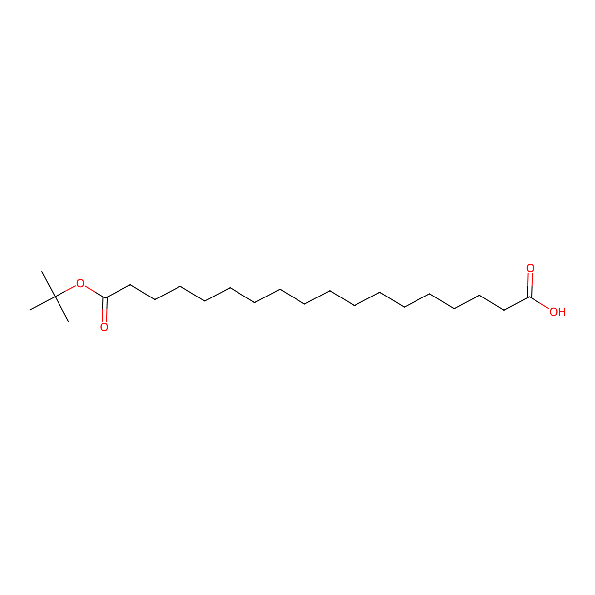 18-(Tert-butoxy)-18-oxooctadecanoic acid molecular structure, CAS 843666-40-0