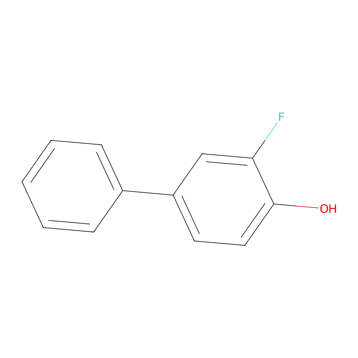 2-Fluoro-4-phenylphenol molecular structure, CAS 84376-21-6