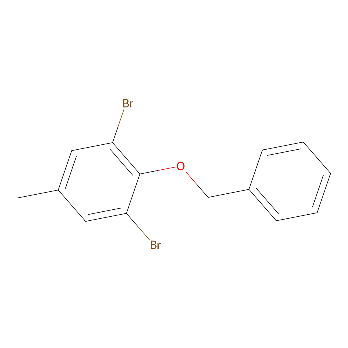 2-(Benzyloxy)-1,3-dibromo-5-methylbenzene molecular structure, CAS 84379-34-0