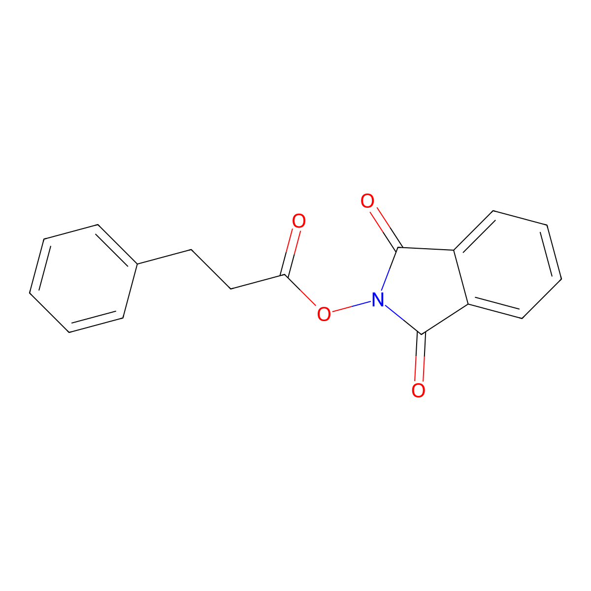 1,3-dioxo-2,3-dihydro-1H-isoindol-2-yl 3-phenylpropanoate molecular structure, CAS 84379-71-5