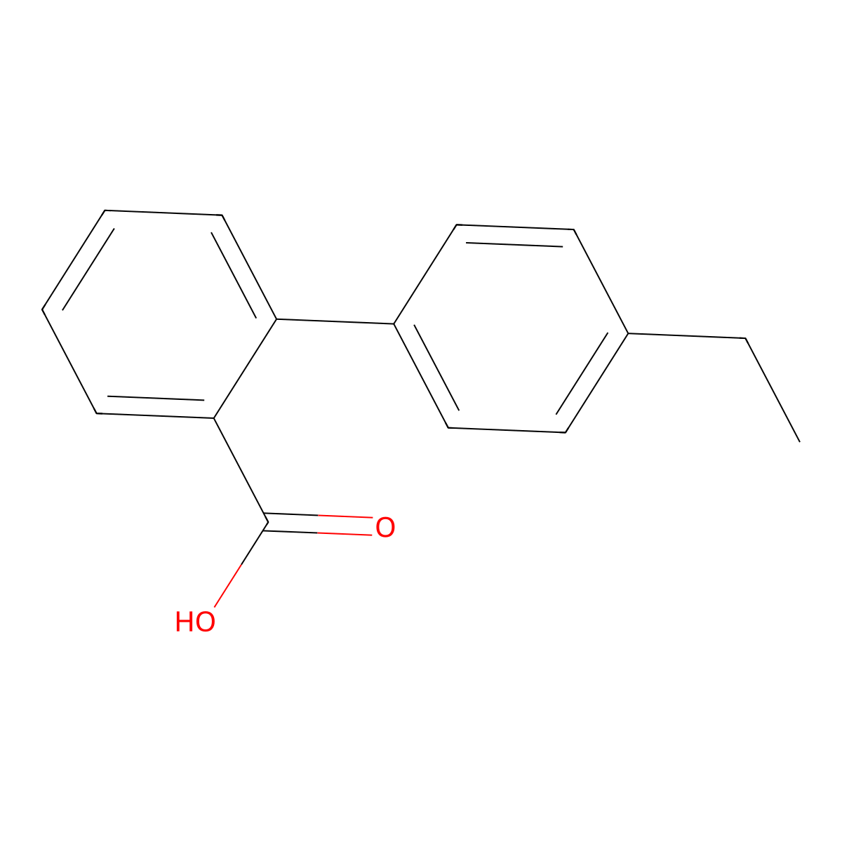 2-(4-Ethylphenyl)benzoic acid molecular structure, CAS 84392-24-5