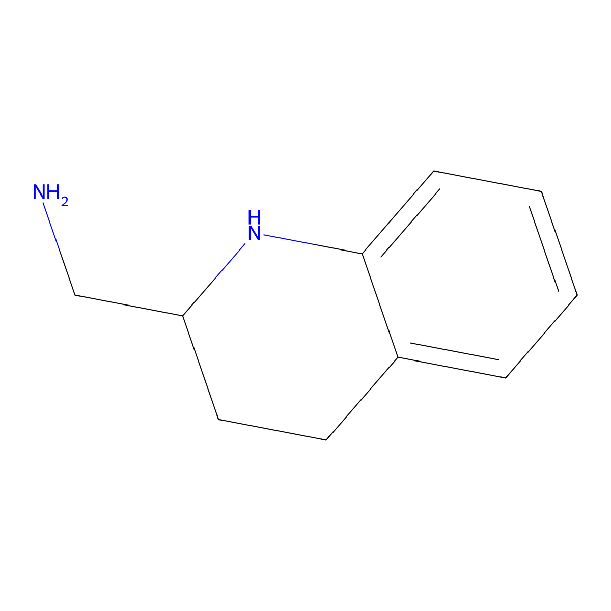 2-Aminomethyl-1,2,3,4-tetrahydroquinoline molecular structure, CAS 84393-46-4