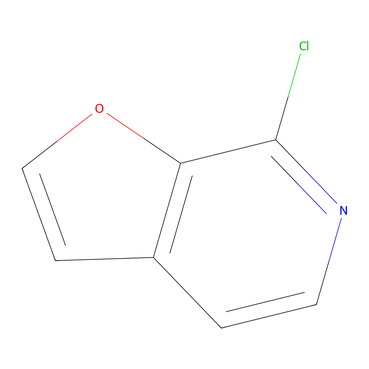 7-Chlorofuro[2,3-c]pyridine molecular structure, CAS 84400-99-7