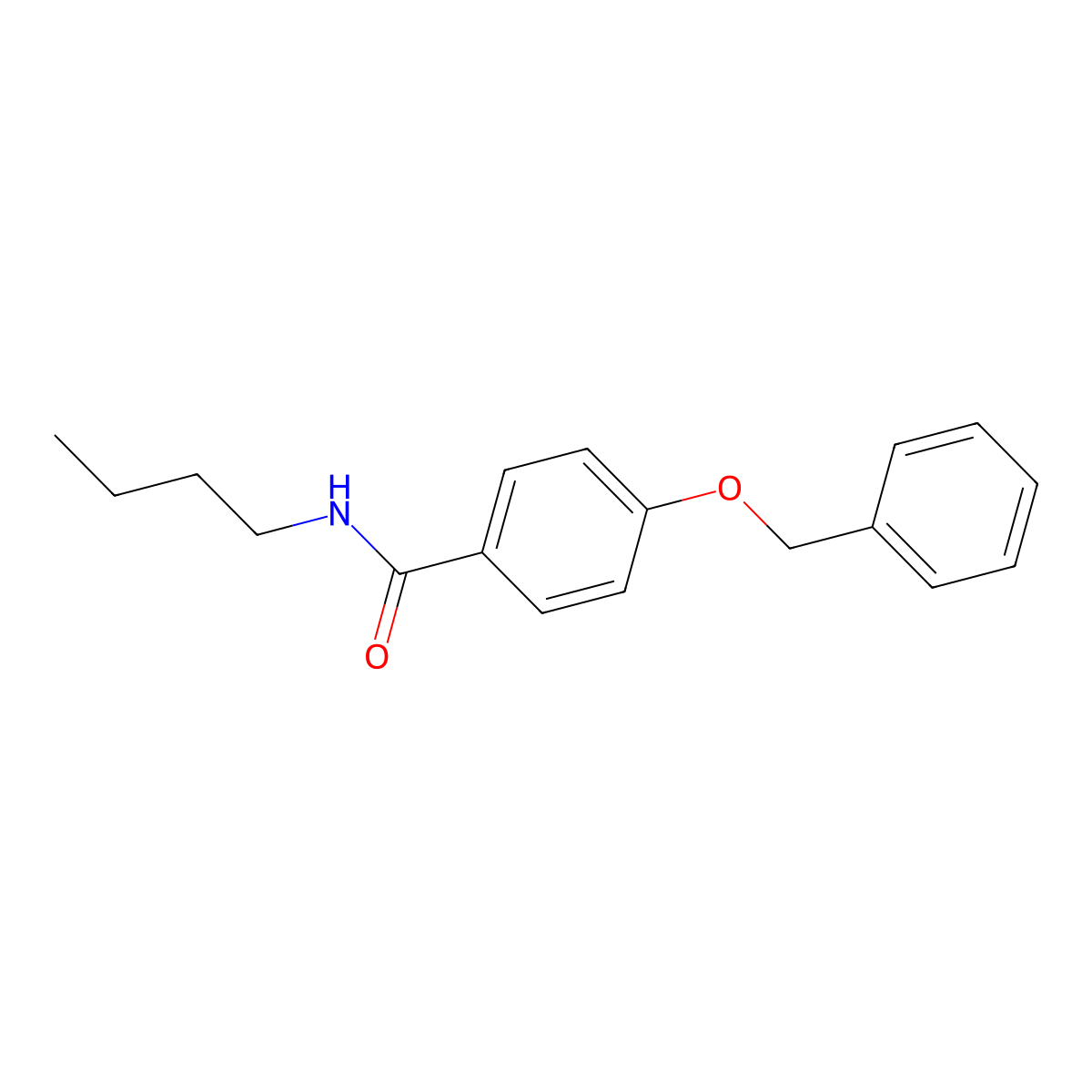 4-(benzyloxy)-N-butylbenzamide molecular structure, CAS 84403-54-3